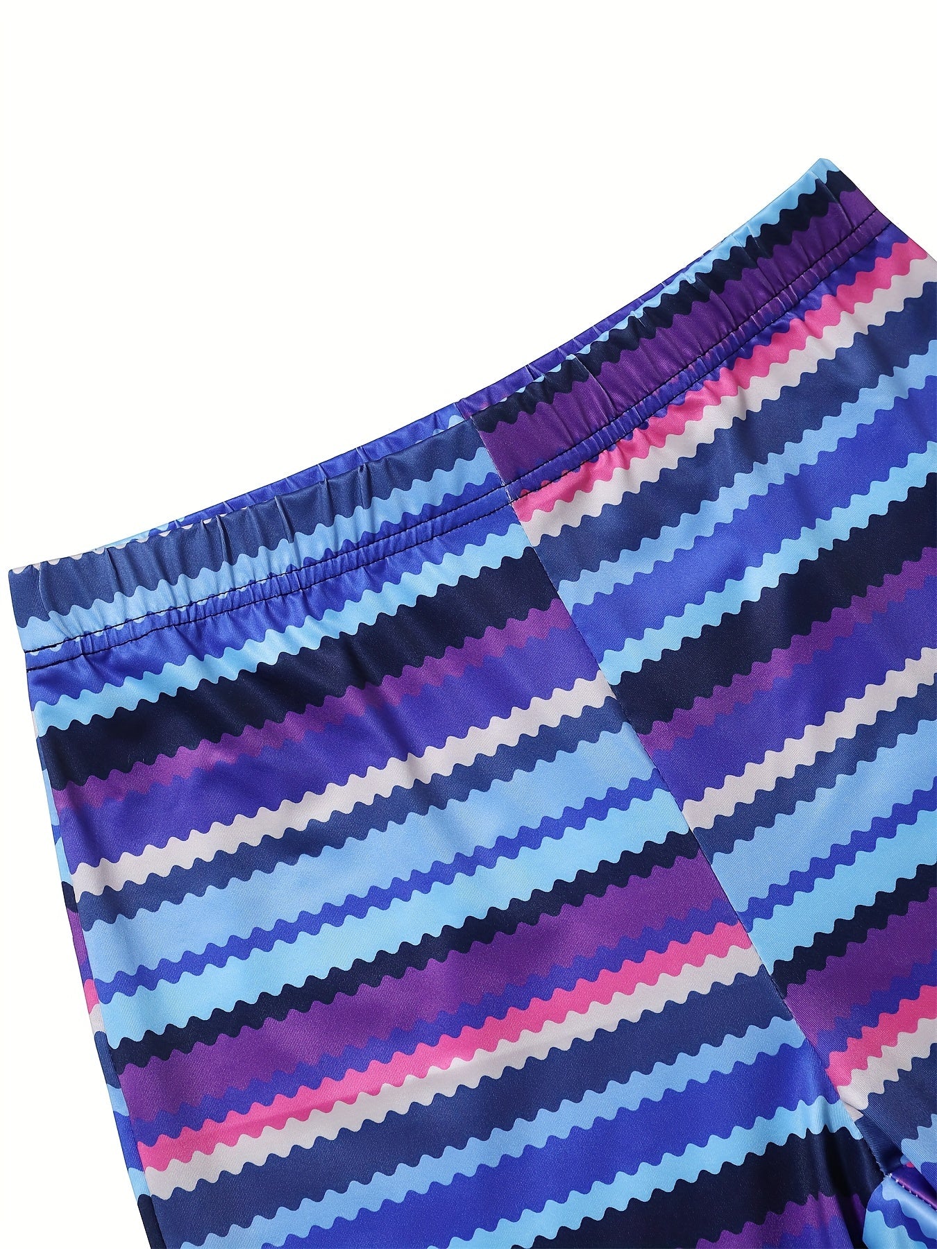 Colorful Striped Skinny Pants - Y2K High Waist Every Day Stretchy Pants - Women's Clothing - Stretchy Fabric - For Casual Wear - Perfect Gift for Fashionable Women