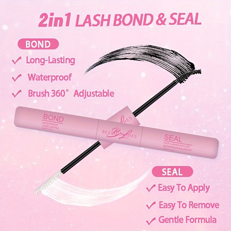 Multi-Style Lash Book Kit - Natural & Fluffy Mix Length Individual Lashes with Tweezer, Bond & Seal, Remover, Comfortable Wear At Home, Beginner-Friendly, Wispy, Dramatic Volume Lash Book Set Perfect Valentine's Day Gifts