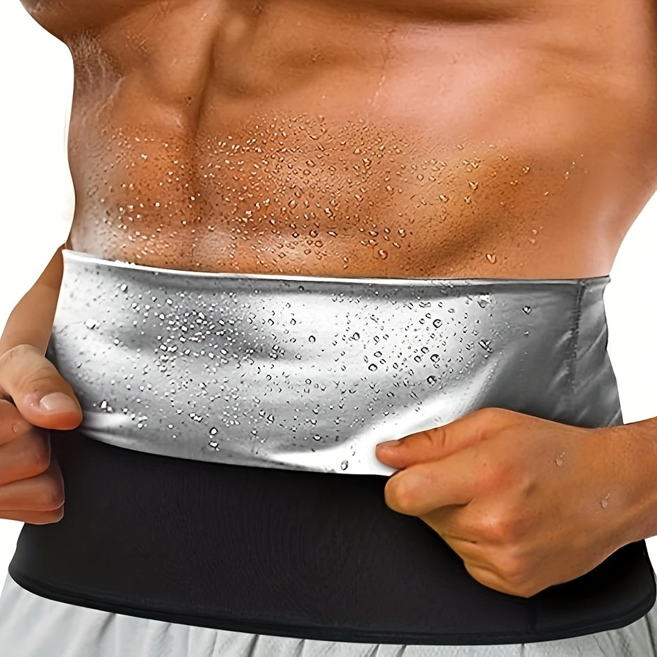 High Sweat Belt for Gym, Yoga & Sauna - Abdominal Control Belt with Flame Design, Non-Woven Fabric for Intense Workouts, Core Support & Weight Loss, Hand Wash/Dry Clean, Flame Pattern Design | Breathable Material
