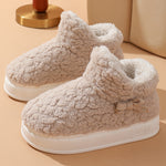 Thickened Fleece-lined Winter Cotton Shoes Indoor And Outdoor