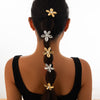 Five-petal Flower Alloy Hair Accessories Stylish Glossy