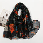 Thin Voile Printed Scarf Fashion