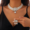 Fashion Sense Pearl Necklace Geometric