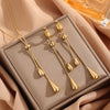 Tassel Necklace And Earrings  Fashion