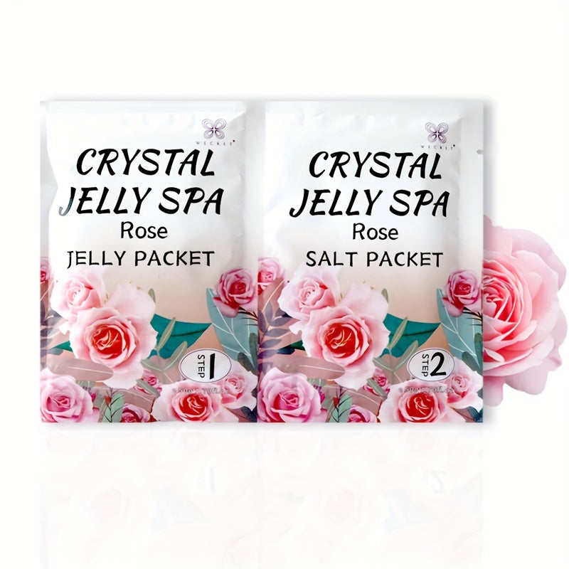 Foot Soak, Jelly Spa Pedicure Spa, Bubble Foot Bath Spa, Foot Salt Soak for Stubborn Foot Odor Dry Cracked Feet Foot Care for Women Men Summer Essential (Lavender, Rose,Strawberries)