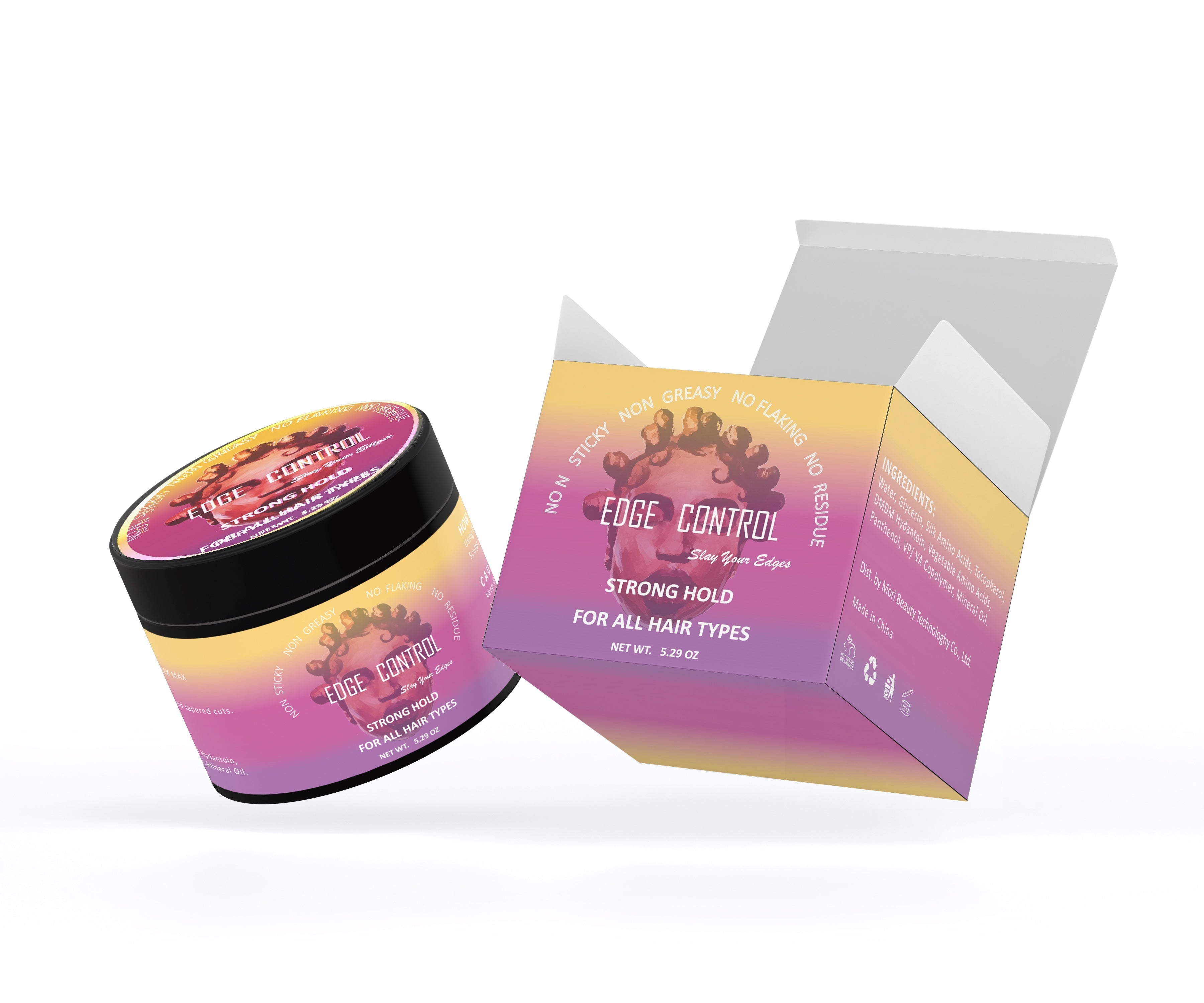 Edge Control Strong Hold Hair Non-Greasy Slay Edge Smoother Hair Styling Wax
