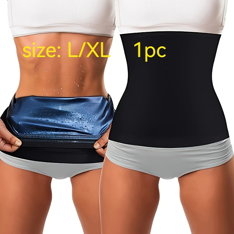 High Sweat Belt for Gym, Yoga & Sauna - Abdominal Control Belt with Flame Design, Non-Woven Fabric for Intense Workouts, Core Support & Weight Loss, Hand Wash/Dry Clean, Flame Pattern Design | Breathable Material