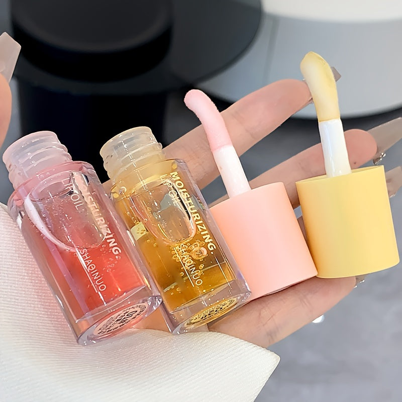 4pcs Soft Lip Essence Oil Moisturizing Hydrating Moisturizing Fade Lip Lines Dudu Lip Lipstick Primer Maillard Lipstick Christmas Party, New Year's Gifts Valentines Day Gifts