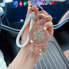 Elegant Rhinestone Dreamcatcher Keychain - Durable Alloy with Lobster Clasp, Perfect for Women'S Handbags & Car Accessories, Birthday Gift Idea, Car Keychain | Elegant Keychain | Rhinestone Embellishments, Keychain for Purse