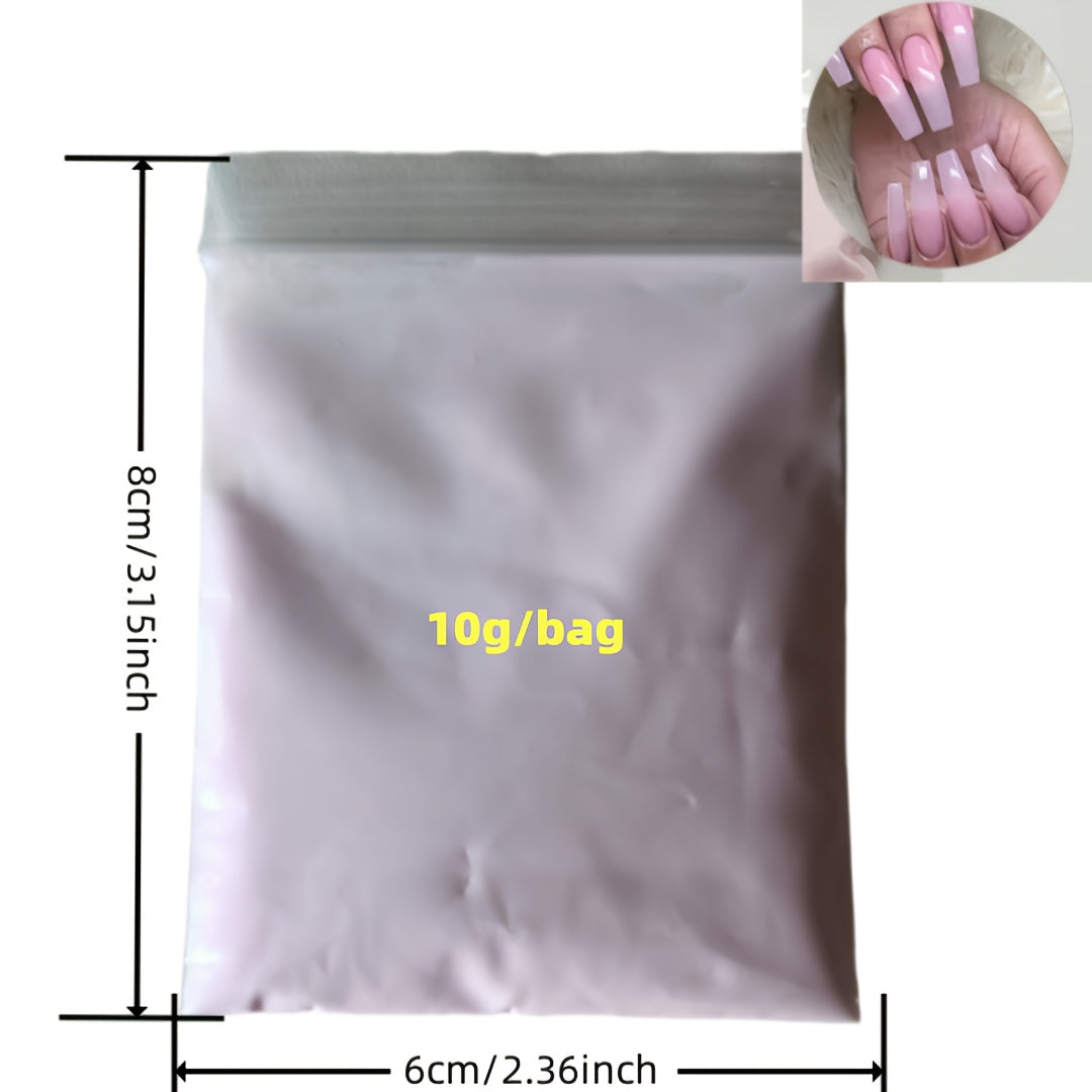 100G/ Set of Loose Bulk Class Color Acrylic Nail Powder, 10 Colors Set of Nail Art Crystal Powder, Brown Series Extension/Dipping/Carving Acrylic Powder Wholesal