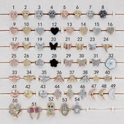 Applicable Watch Strap Smart Watch Silicone Strap Decorative Buckle Strap Nail Butterfly