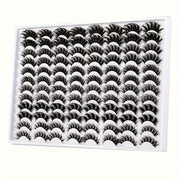 48 Pairs Mixed Style False Eyelashes - Fluffy, Curled, Dramatic 5D Wispy Strip Faux Mink Lashes in Black & White, Hypoallergenic, Perfect for Mother’s Day Gift or Everyday Glam