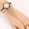 Glittering Elegance, Elegant Women's Quartz Watch - Luxury Rhinestone, Fashion Analog Display with Timer Function, Zinc Alloy Band - Perfect Gift for Valentine's Day & Easter