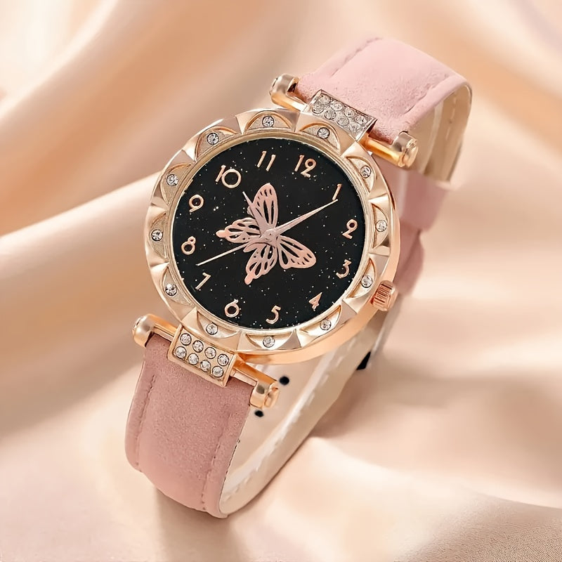 3pcs Exquisite Women's Quartz Watch and Accessories Suitable as Mother's Day Gift, Christmas Gift, New Year Gift, Birthday Gift