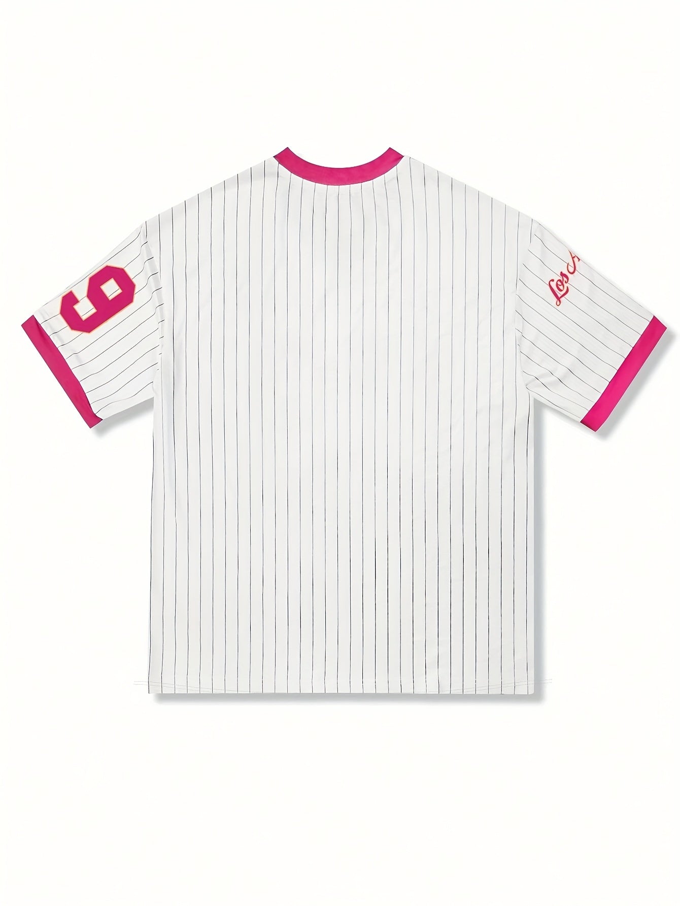 V-Neck Sports T-Shirt, Polyester, Slight Stretch, Knit Fabric, 180g/㎡, Print Pattern, with Net Fabric, for Spring/Summer