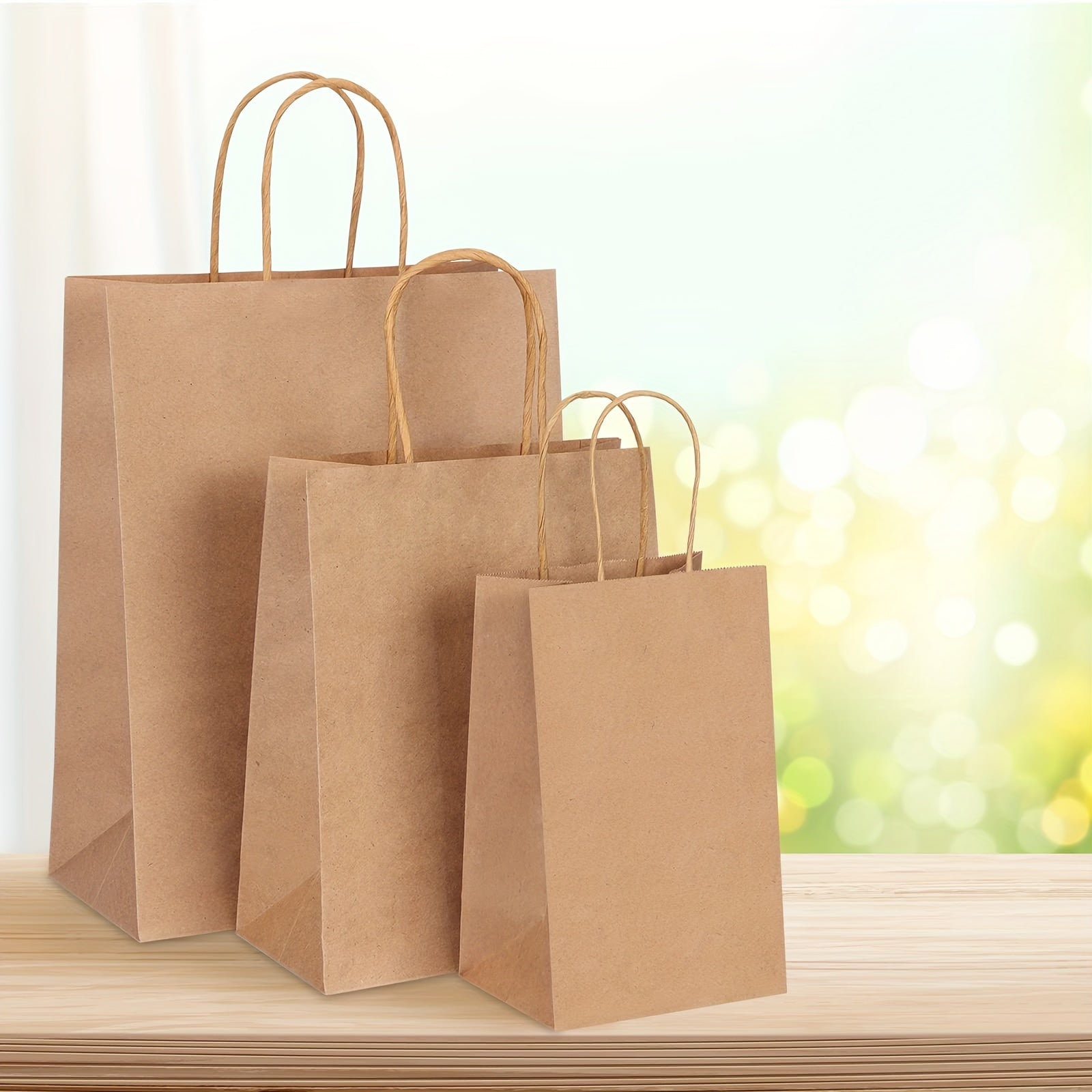 Superlele 150pcs Paper Bags In 3 Sizes, Brown Paper Bags With Handles Gift Bags Bulk, Kraft Paper Bags For Wedding Gift Wrapping, Shopping Bags, Retail Bags, Party Bags, Favor Bags And Mother'S Day Gift Wrapping, 8/10/12 Inch