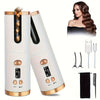 Portable Wireless LCD Display Rechargeable Ceramic Heating Antiperm Hair Curlers Automatic Electric Power Source Curling Irons