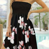 Floral Print Tube Dress, Elegant Sleeveless Strapless Dress for Spring & Summer, Women's Clothing