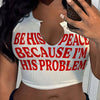 Letter Print Notched Neck Tank Top, Casual Sleeveless Crop Top For Spring & Summer, Women's Clothing