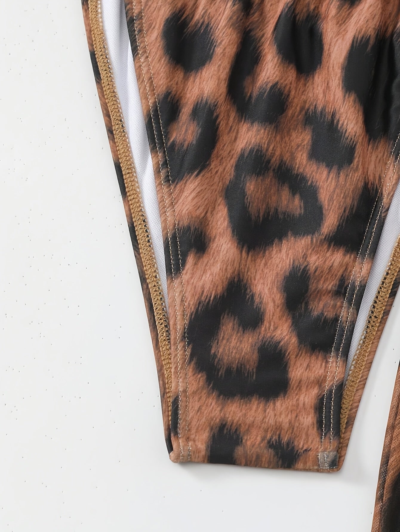 New Women's Swimsuit European Style Sexy Print Two-Piece Leopard Print Swimwear Set