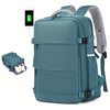 Airline-Approved Waterproof Laptop Backpack - Travel College Computer Bag with Shoe Compartment - Suitable for Both Women and Men