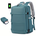 Airline-Approved Waterproof Laptop Backpack - Travel College Computer Bag with Shoe Compartment - Suitable for Both Women and Men