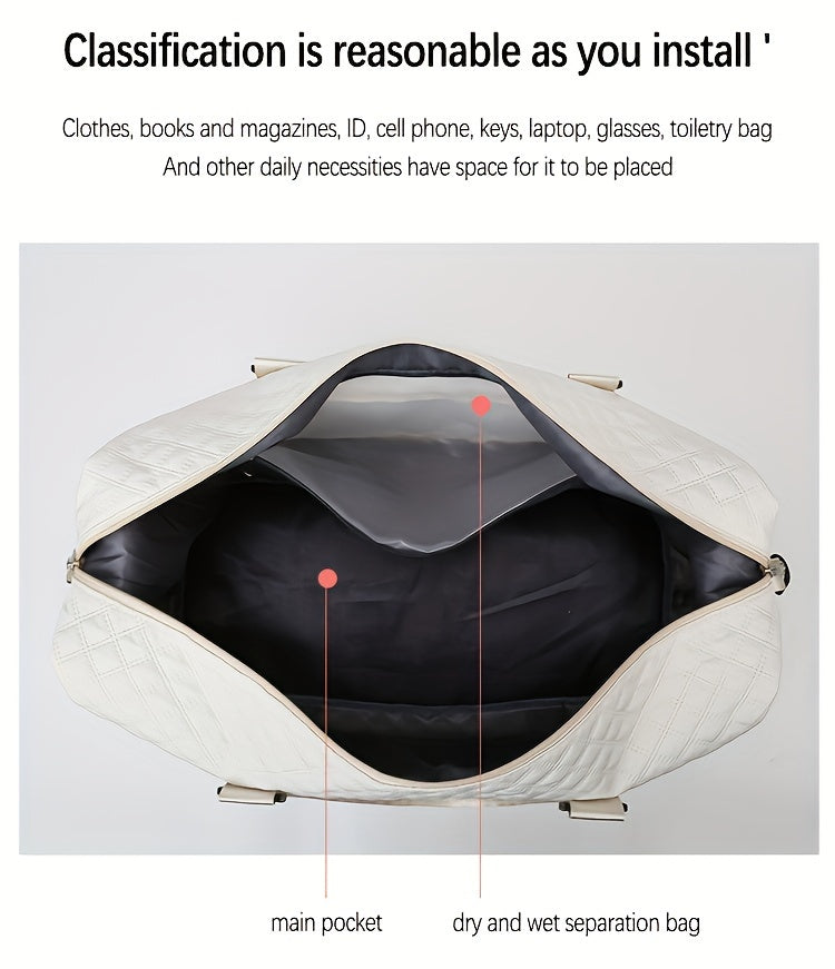 Large Capacity Multifunctional Travel Bag Set - Daily Travel Vacation Business Trip Clothes Toiletries Storage Bag, New Simple Fitness Bag