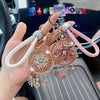 Elegant Rhinestone Dreamcatcher Keychain - Durable Alloy with Lobster Clasp, Perfect for Women'S Handbags & Car Accessories, Birthday Gift Idea, Car Keychain | Elegant Keychain | Rhinestone Embellishments, Keychain for Purse