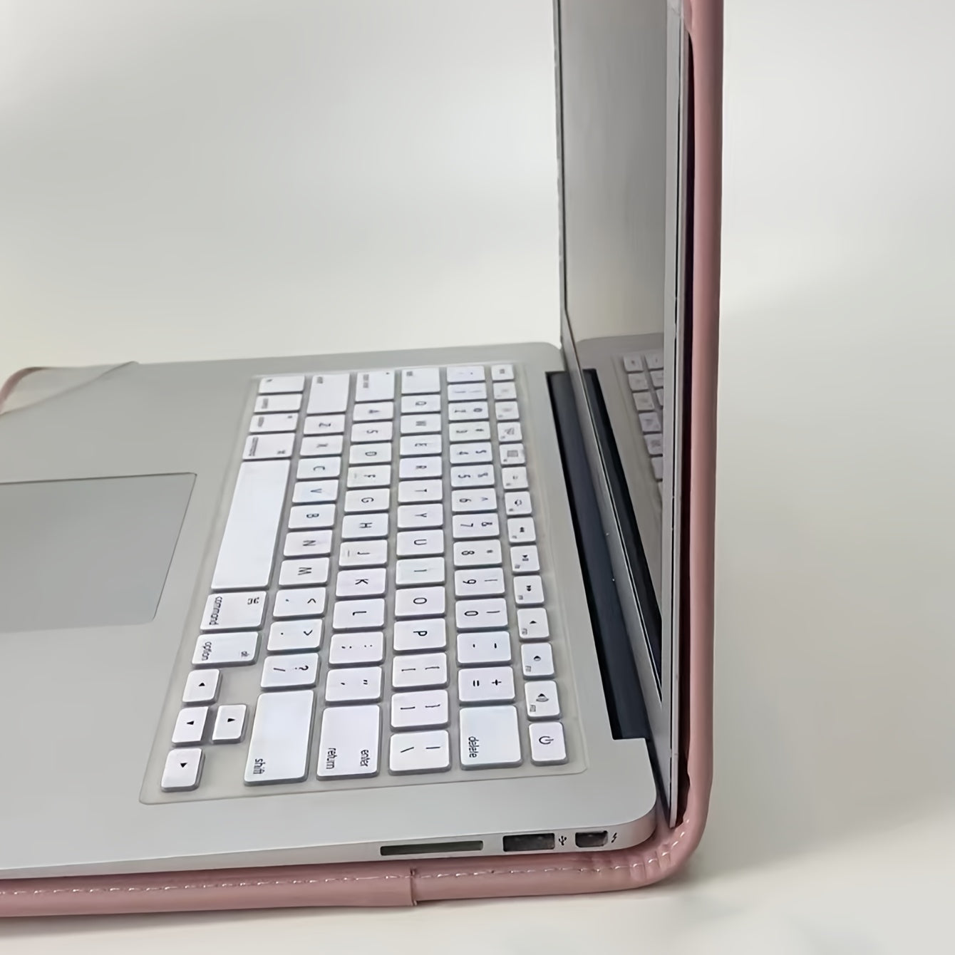 1 Pink PU Leather Laptop Tote Bag with Personalized Name, Floral Pattern, Magnetic Flap Closure, Portable Briefcase for Office and School