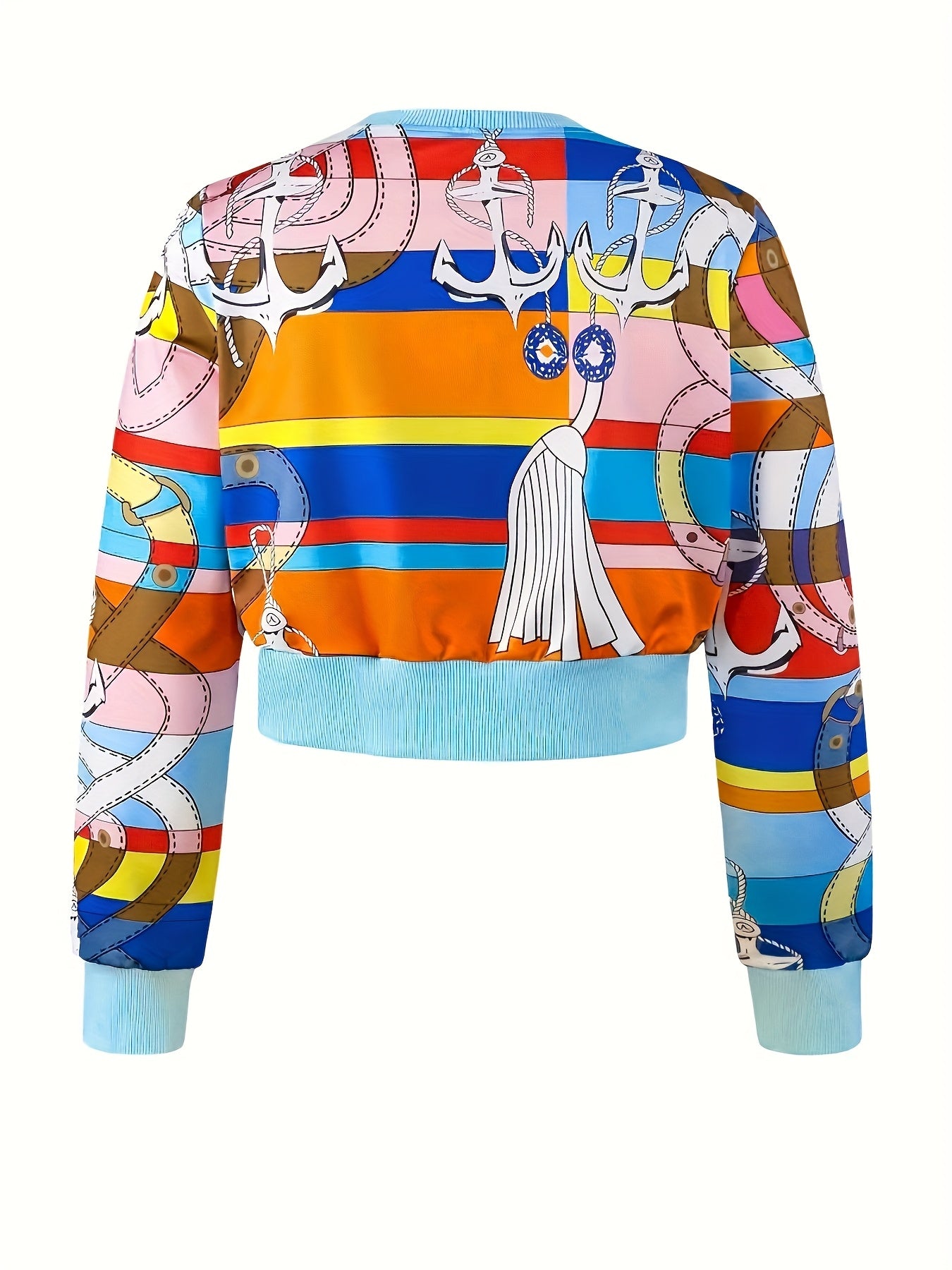 Women's Fashion Spring Long Sleeve Top, Long Pants, Funky Two Piece Set - Casual Wear, Fashionable Prints, Comfortable Drawstring Waist, Thin And Thick - Women's Versatile Work Commute, Daily Fashion Street Suit.