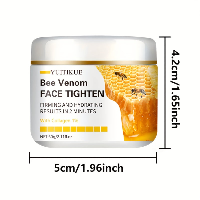 60g Hypoallergenic Face Lotion, Moisturizing, Containing Vitamin E, Hyaluronic Acid and Collagen, for Drying Skin, Suitable for All Skin Types