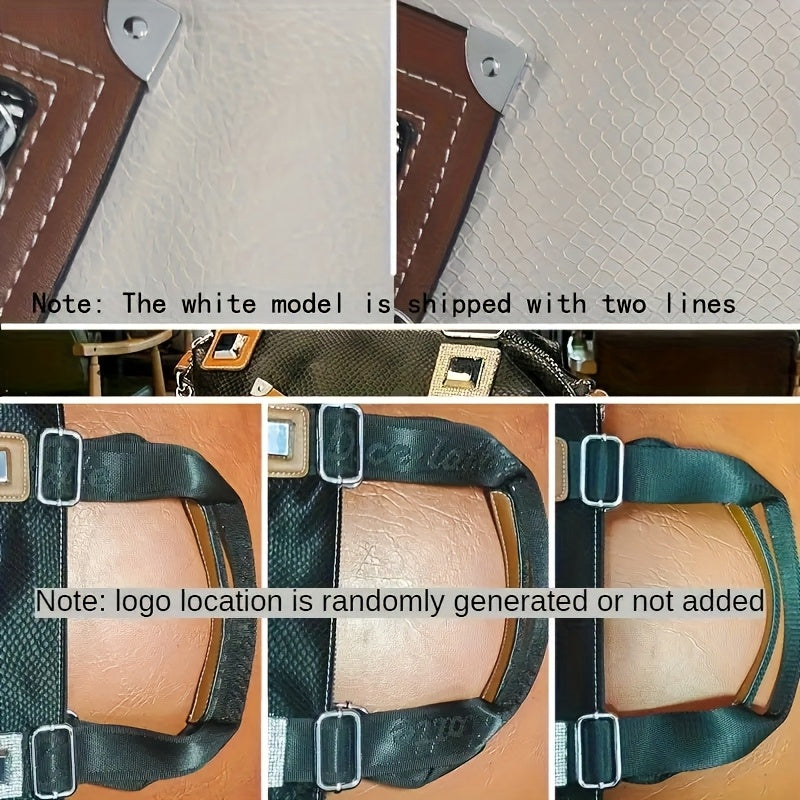 Elegant Retro Faux Leather Handbag for Women - Large Capacity Crossbody Bag with Adjustable Strap, Zip Closure, and Stylish Contrast Detailing in Black & White