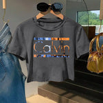 Women'S Y2K Style "Calvin" Graphic Tee - Soft & Comfortable Short Sleeve T-Shirt, Casual & Fashionable, Spring/Summer Top, Casual Wear | Playful Print | Comfortable Fit, Ladies T Shirts