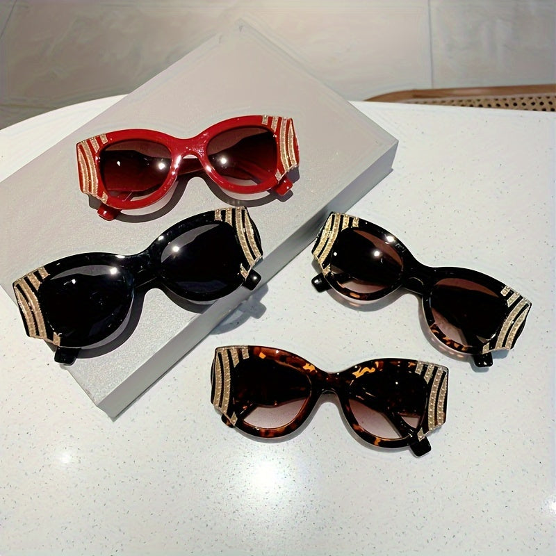 High-value Trendy Jinli Decorated Sunglasses Internet Celebrity Fashion Trend High-end Concave Shape Photo Sunscreen Sunglasses Ins