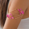 1pc Elegant & Sexy Floral Open Cuff Armlet - Iron Material, Perfect for Parties, Weddings, Summer Events, and Casual Outings - Ideal Gift for Friends & Family, Floral Armlet