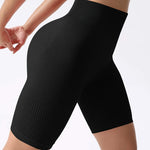 Women'S Seamless High-Waisted Sports Cycling Fashion Leisure Solid Color Soft Rib Thick Warm Sports Sweatpants, Capri Pants & Padded Yoga Leggings, Breeches & Knee-Length Shorts, Women'S Activewear & Underwear