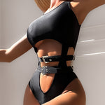 One-piece Swimsuit Waist Hollow-out Swimsuit Women