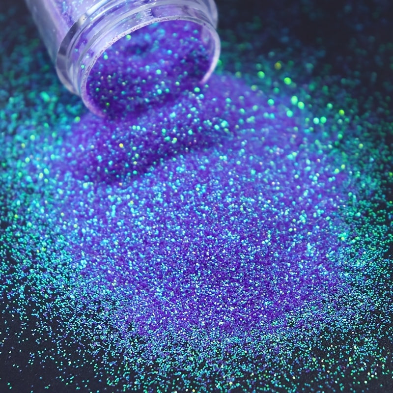 3pcs/Set Bottled Candy Colored Nail Glitter Summer Color 0.2Mm Fine Glitter Powder