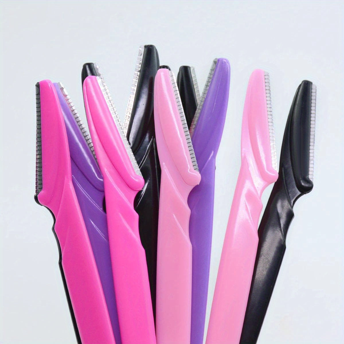 Set of 30pcs Eyebrow Pet Scissors Suit, Stainless Steel Blades, Portable Face Trimmer for Eyebrow Trimming and Hair Removal, Safe Grip Beauty Tools