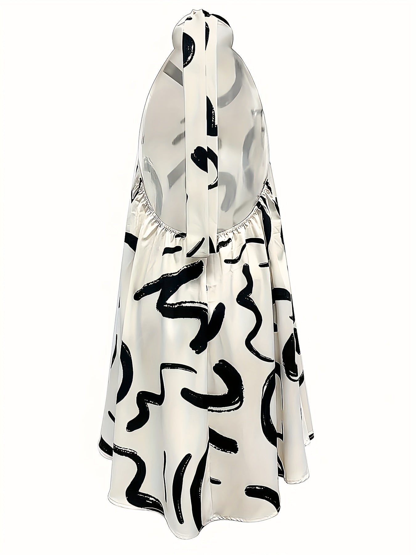 Developing Popular New Digital Print Lace-Up Dresses for Women'S Fashion in Europe And America.
