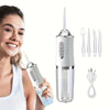Smart Electric Water Flosser with Precision Pressure Control, 360° Rotating Nozzle - Deep Clean for Teeth & Gums, Replaceable Heads, USB Rechargeable Oral Irrigator for Home & Travel