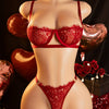 Sexy lingerie lace set Valentine's Day new pajamas Women's bra and underwear set