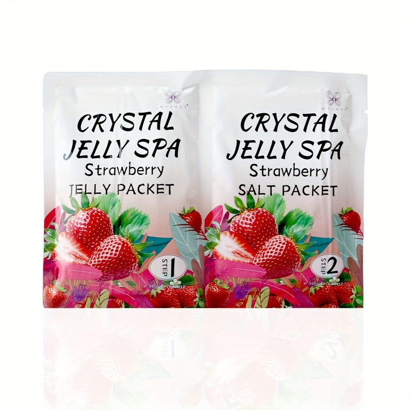 Foot Soak, Jelly Spa Pedicure Spa, Bubble Foot Bath Spa, Foot Salt Soak for Stubborn Foot Odor Dry Cracked Feet Foot Care for Women Men Summer Essential (Lavender, Rose,Strawberries)