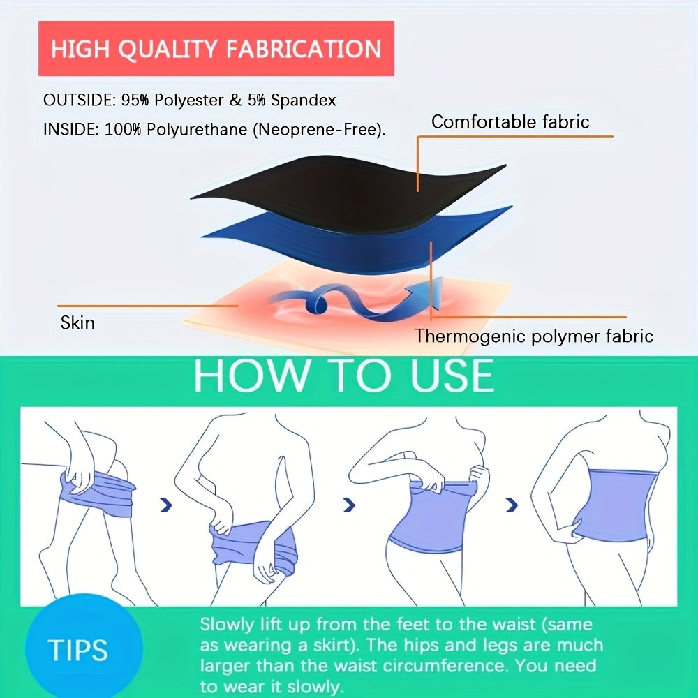 High Sweat Belt for Gym, Yoga & Sauna - Abdominal Control Belt with Flame Design, Non-Woven Fabric for Intense Workouts, Core Support & Weight Loss, Hand Wash/Dry Clean, Flame Pattern Design | Breathable Material