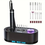 Electric Nail Drill Machine 40000RPM Professional Efile Nail Drill Kit, High Speed, Low Heat, Low Noise, Low Vibration, Electric Nail File For Acrylic Gel Nails, Toenail Shaping, Buffing, Grinder Manicure Pedicure Polishing S
