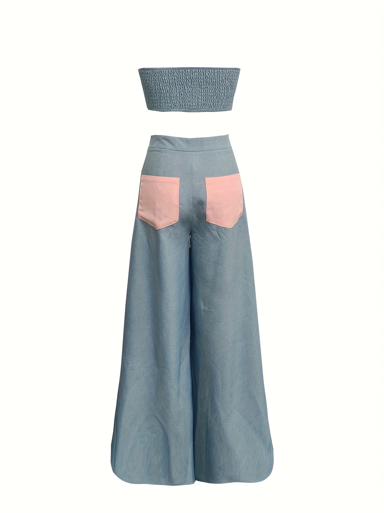 Women'S Casual Two-Piece Set, Sleeveless Patchwork Outfit
