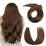 18inch-26inch Tape In Hair Extensions Human Hair 20pcs/Pack Remy Straight Invisible Tape Adhensive Hair Extensions Suitable For All People