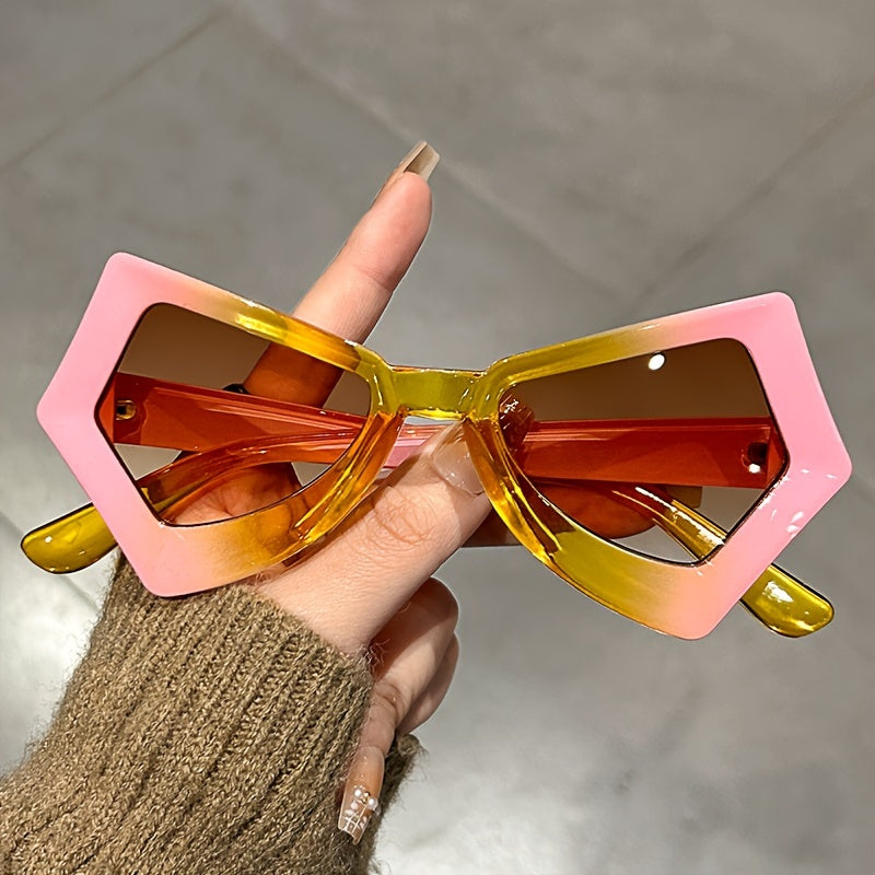 Butterfly Cat Eye Glasses Y2K Jelly Color Block Futurist Sunvisors Beach Party Club Favors For Women And Men's