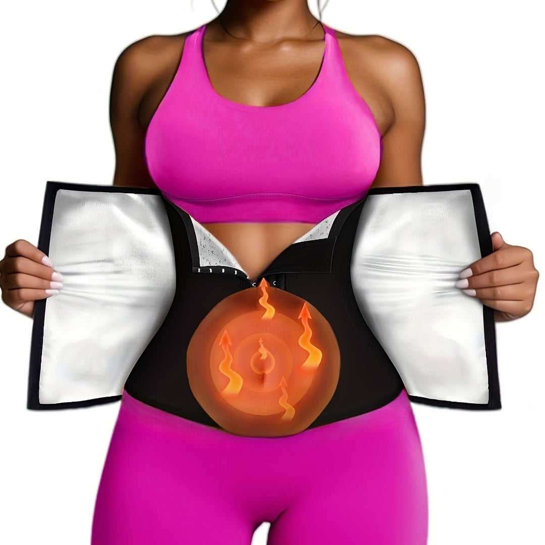 Women's Neoprene Waist Trainer Tank Zip Front Body Shaper Sleek Sleeveless Activewear Top Lumbar Support, for Workout and Fitness