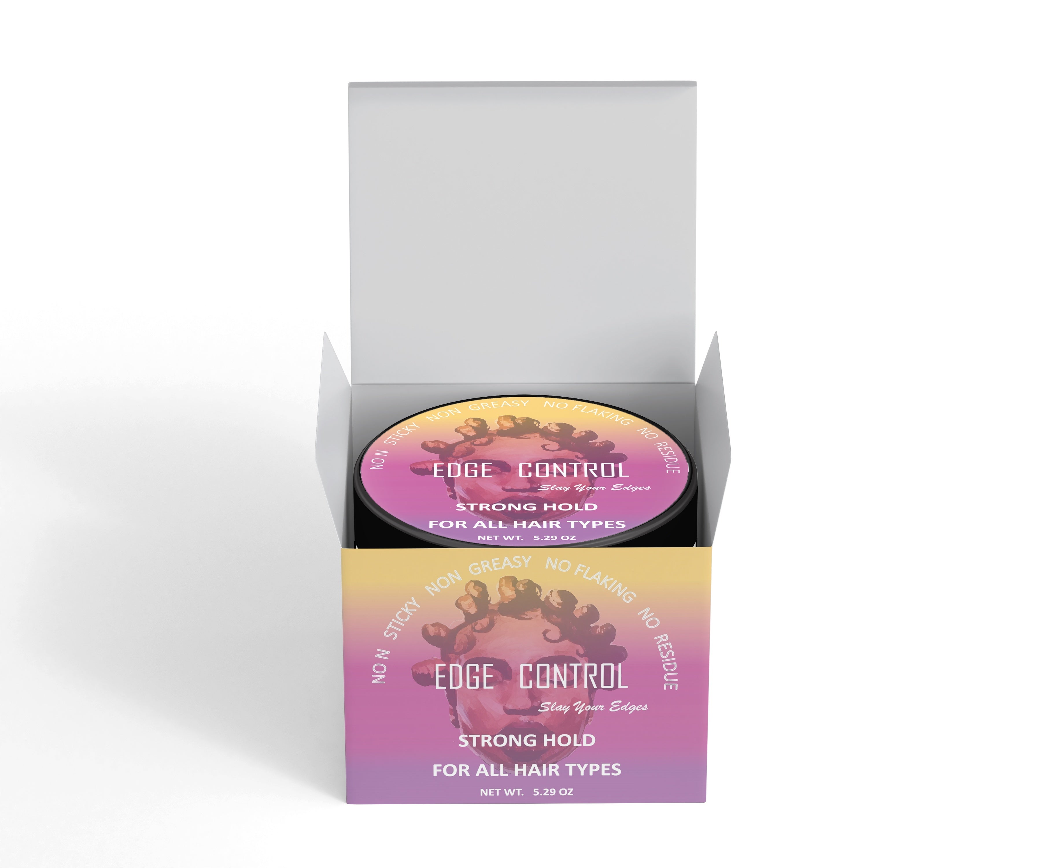 Edge Control Strong Hold Hair Non-Greasy Slay Edge Smoother Hair Styling Wax